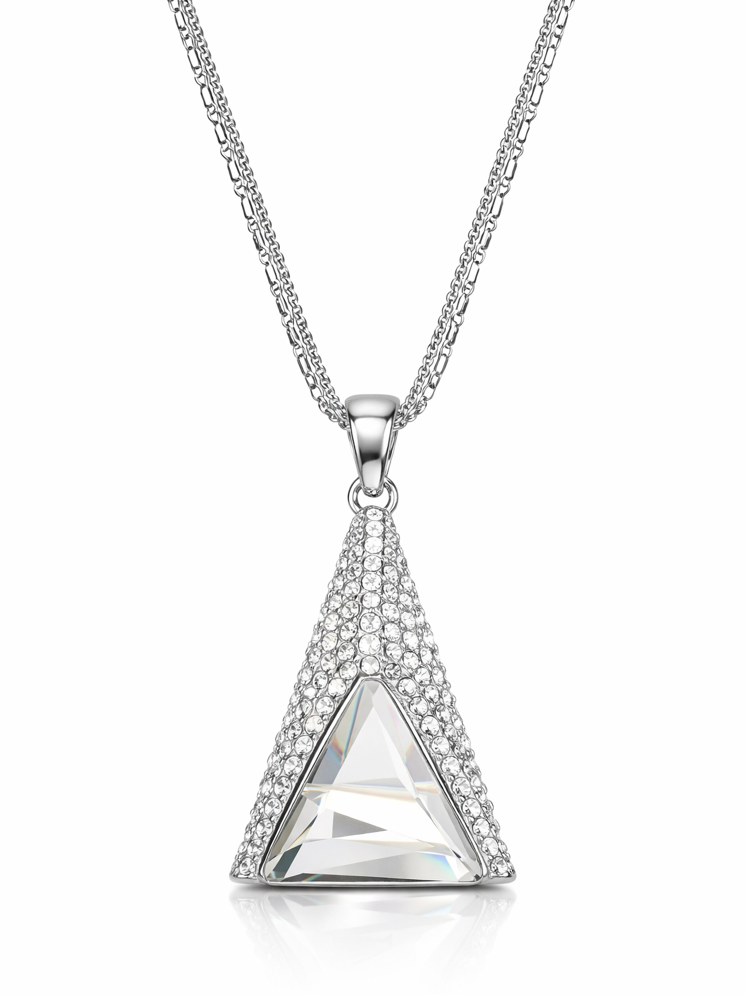 COLLEZIONE ALESSANDRO Necklace 'Neele' in Silver: front