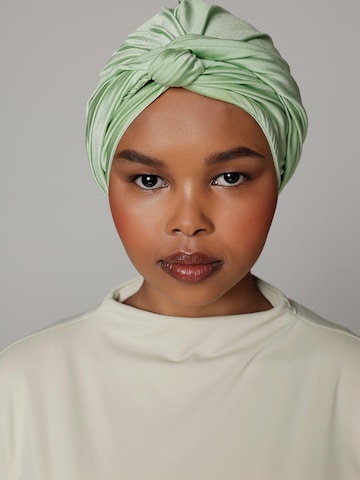 SIYA Swimwear Sporthoofdband 'Headcover - Anti - Slip - Swim-turban' in Groen: voorkant