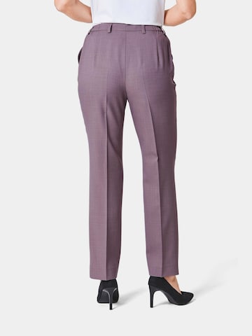 Regular Pantalon à plis 'Carla' Goldner en rose
