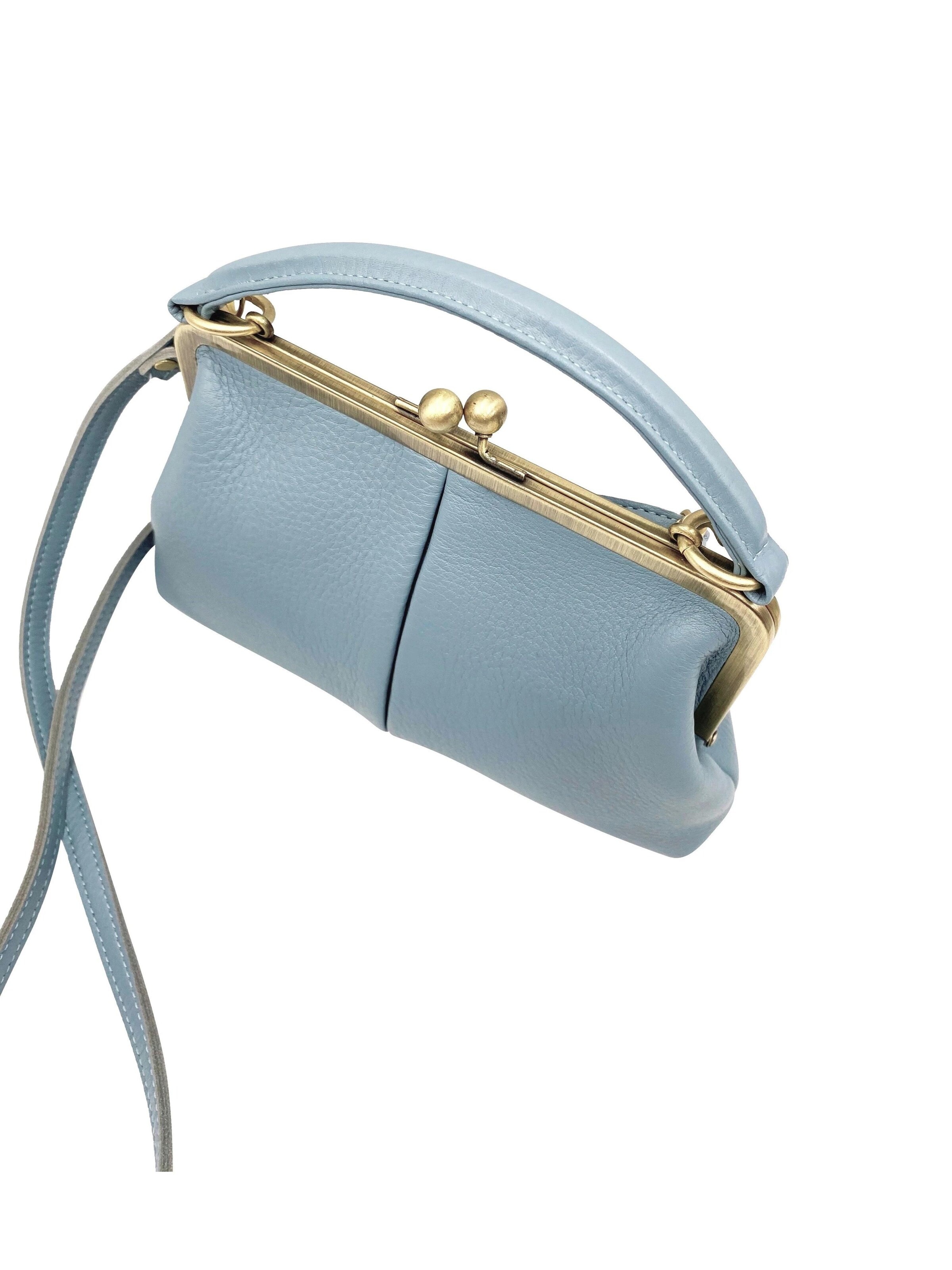 Sacs à main 'Kleine Olive – Leder Handtasche & Umhängetasche' Taschenkinder en bleu