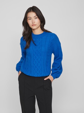 VILA Sweter 'Chinti' w kolorze niebieski: przód