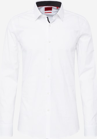 HUGO Red Slim fit Button Up Shirt 'Ekoy' in White: front