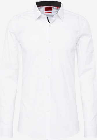 HUGO Red Button Up Shirt 'Ekoy' in White: front