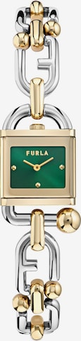 FURLA Analoog horloge 'MIANUVOLA SQUARE' in Groen: voorkant