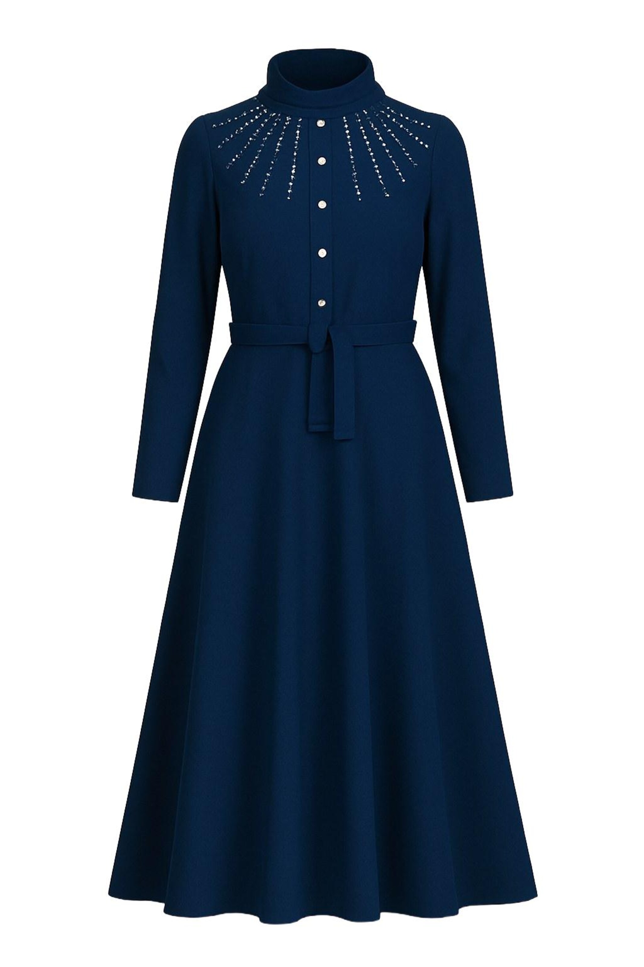 MODAMIHRAM Jurk in Blauw: voorkant