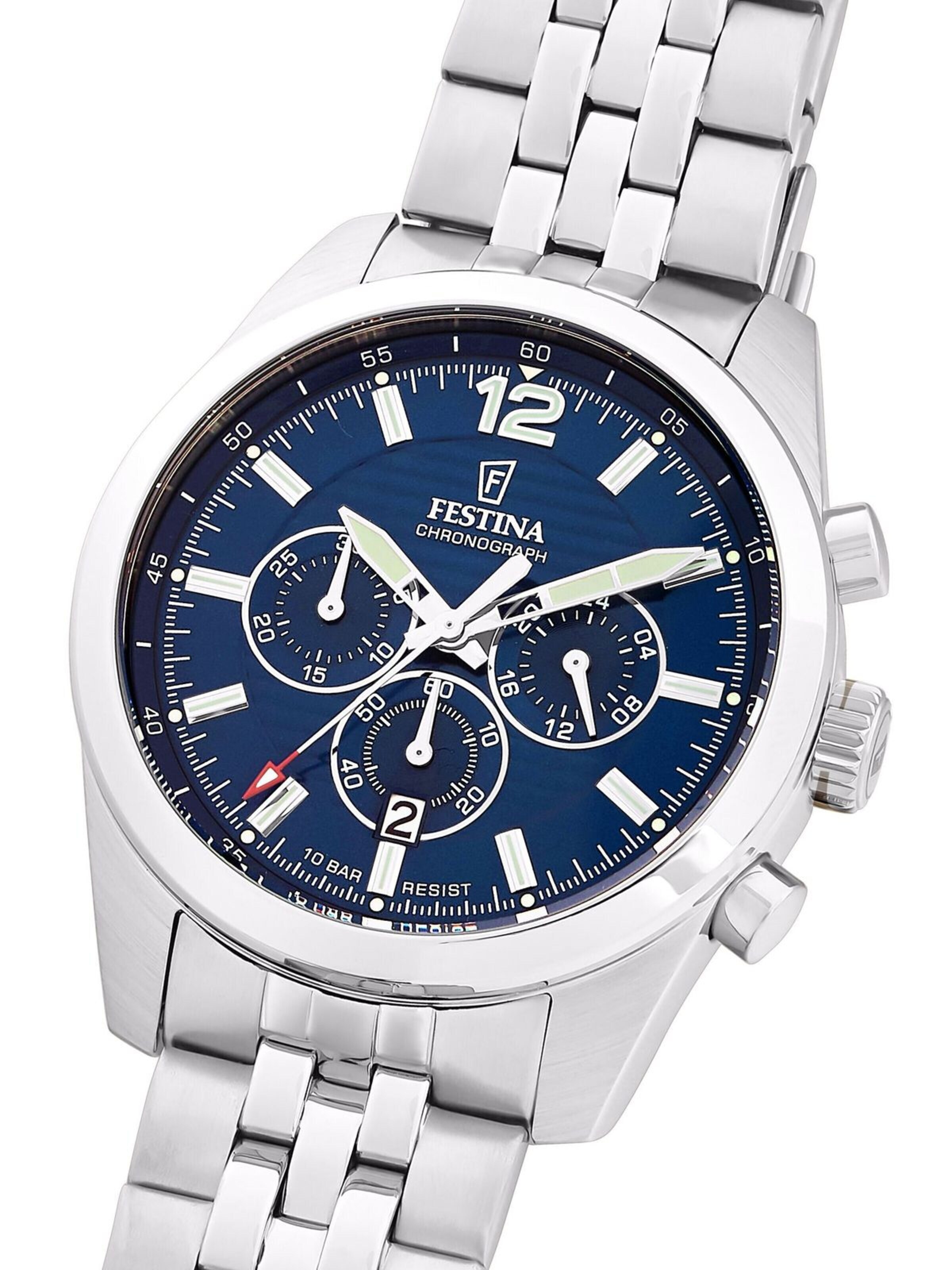 Montre à affichage analogique 'Chronograph Timeless Chronograph' FESTINA en bleu