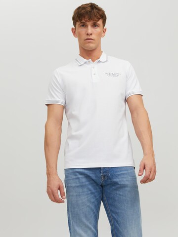 JACK & JONES Poloshirt 'Archie' in Weiß: predná strana