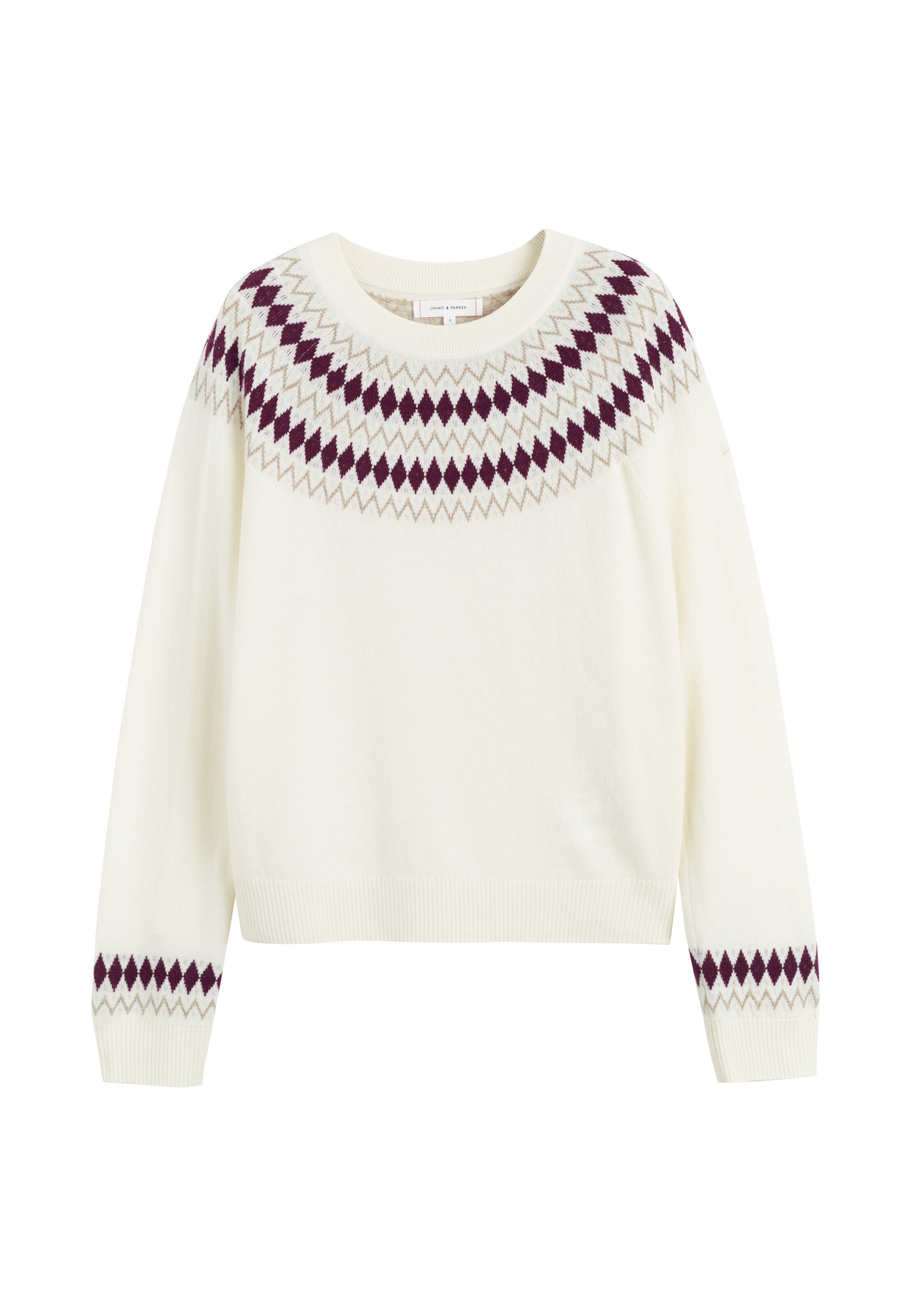 Pullover di Chinti & Parker in beige: frontale