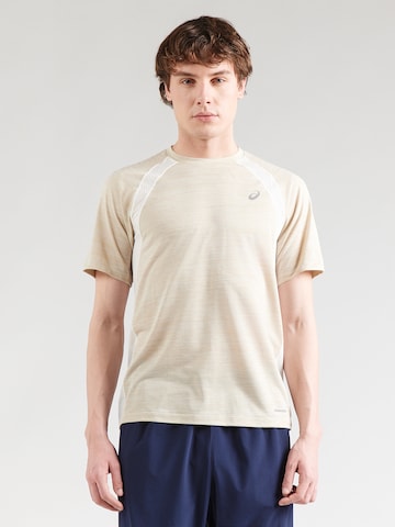 ASICS Λειτουργικό μπλουζάκι 'ROAD' σε μπεζ: μπροστά