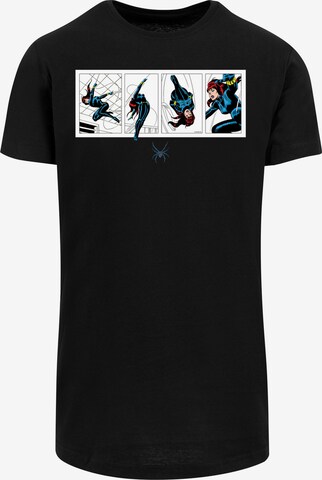 Maglietta 'Marvel Comics Black Widow' di F4NT4STIC in nero: frontale