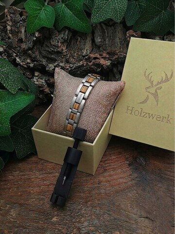 Holzwerk - Pulsera 'IDASEE' en plata
