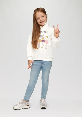 Sweat-shirt s.Oliver en blanc