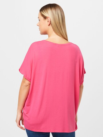 Vero Moda Curve T-shirt 'AYA' i rosa