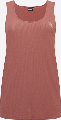 Active by Zizzi Sports Top 'Nadia' in Brown: front