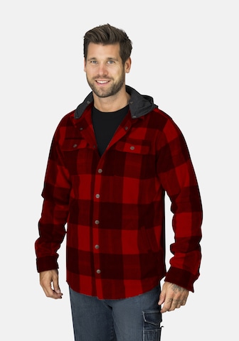 Coupe regular Chemise 'Hunter' Hero en rouge : devant
