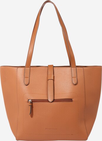 TOM TAILOR Shopper 'Flo' in Brown: front