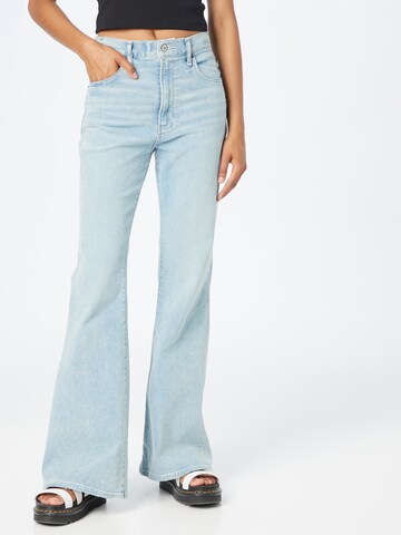 Abercrombie & Fitch Flared Jeans in Blauw: voorkant