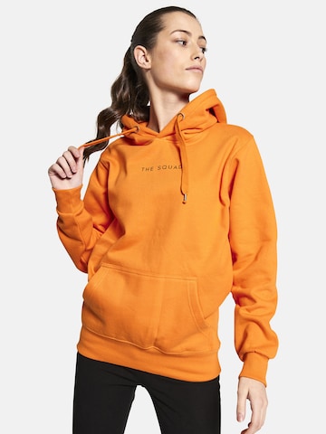 Squad the label Sweatshirt 'Organic Hooded Logo' in Orange: predná strana