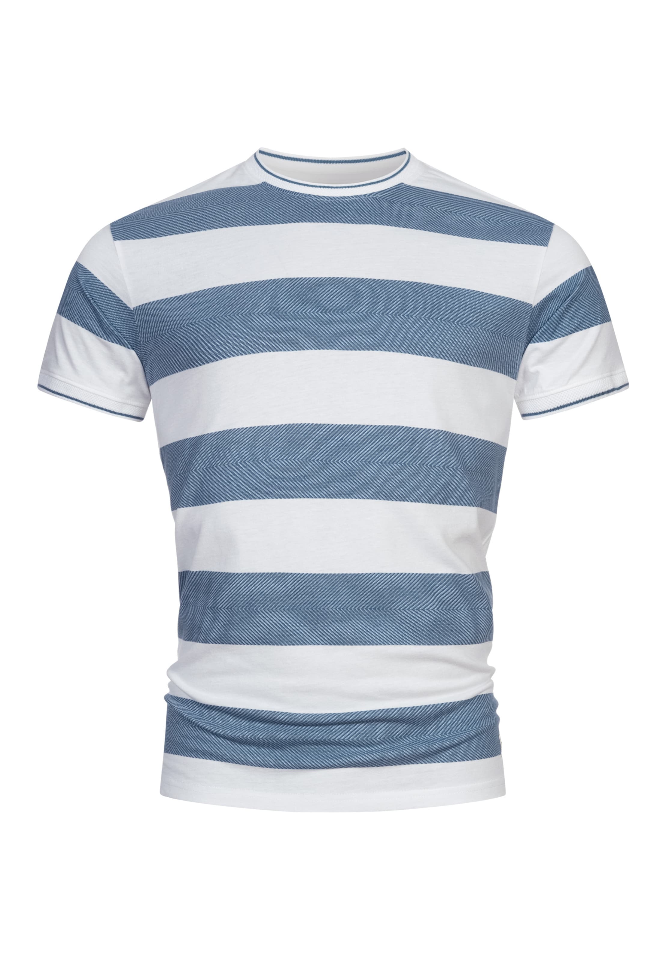 INDICODE JEANS Shirt ' Ariba ' in S in Blue / Natural white, Item view