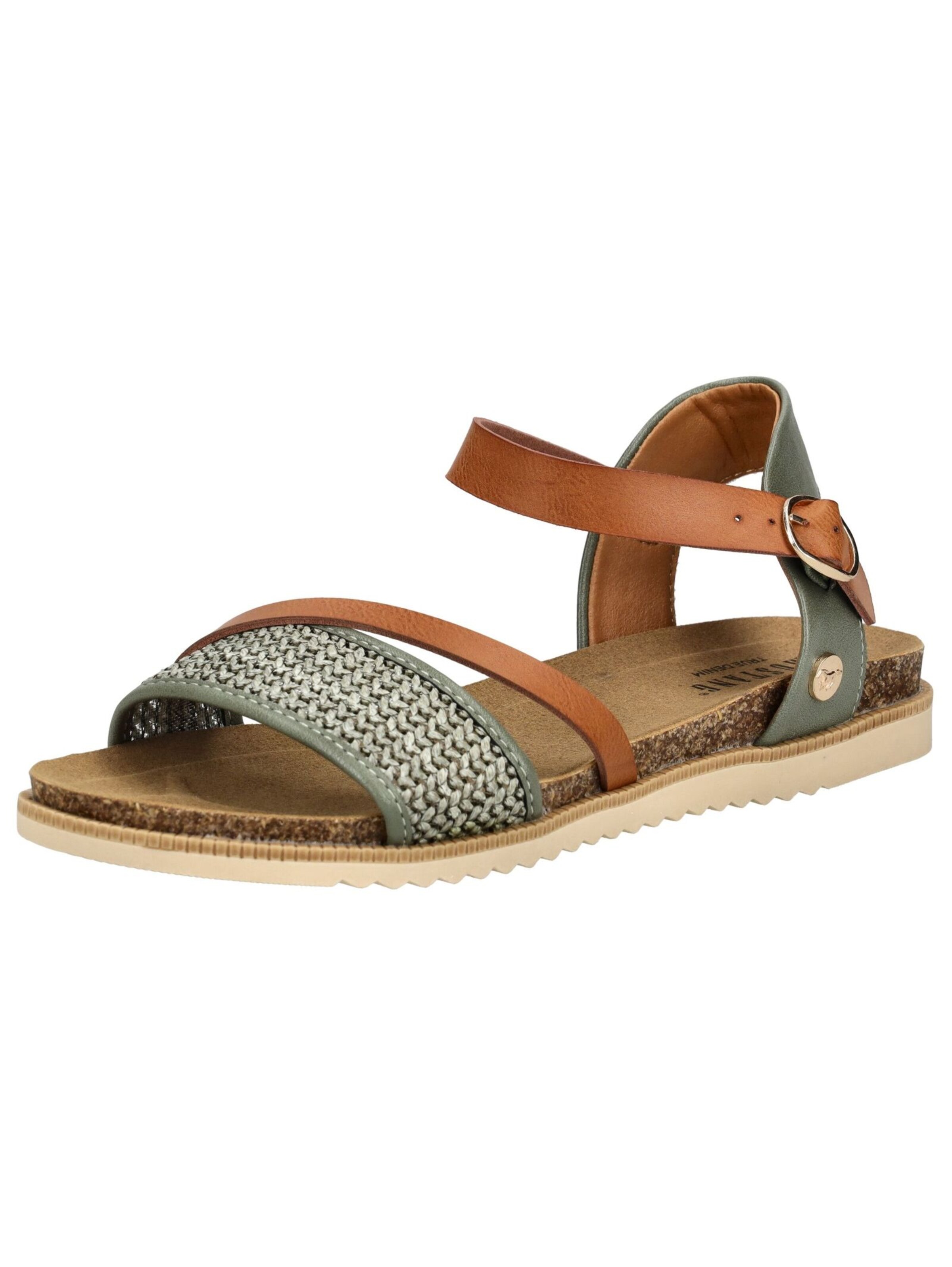 MUSTANG Sandale in Grün: Vorderseite