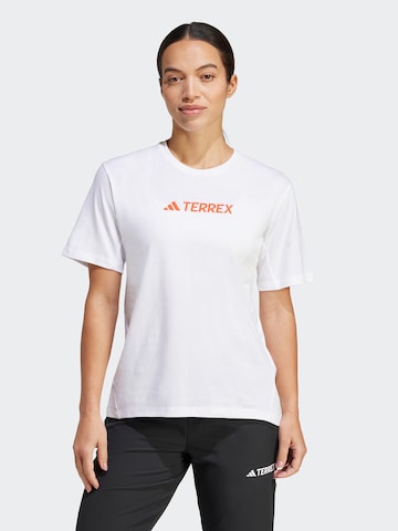 T-shirt fonctionnel ADIDAS TERREX en blanc : devant