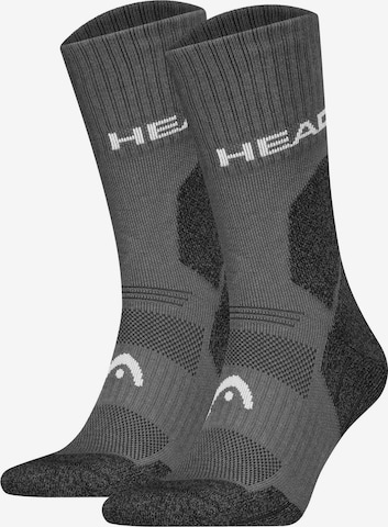 Chaussettes de sport HEAD en gris : devant