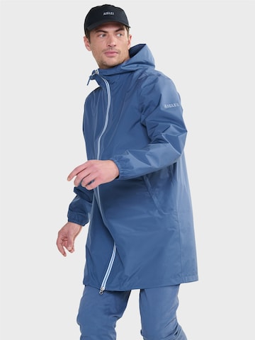 AIGLE Functionele jas 'Rainpack 90' in Blauw: zijkant