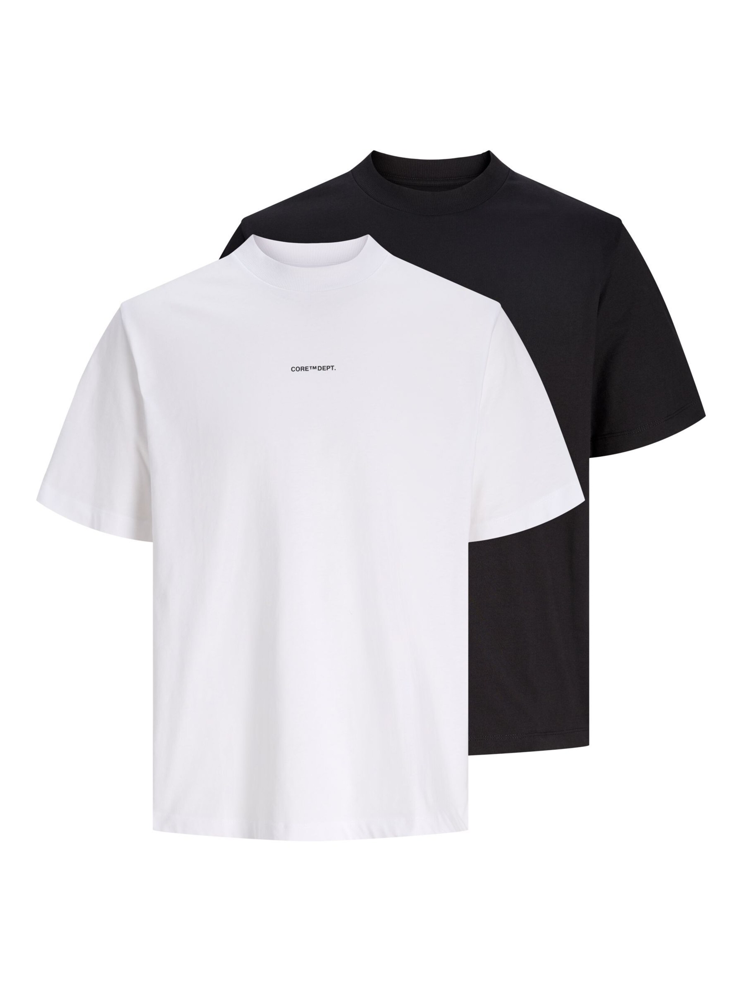 JACK & JONES - Camiseta en negro: frente