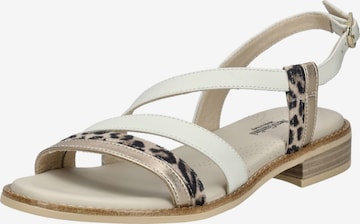 Nero Giardini Sandalen met riem in Wit: voorkant