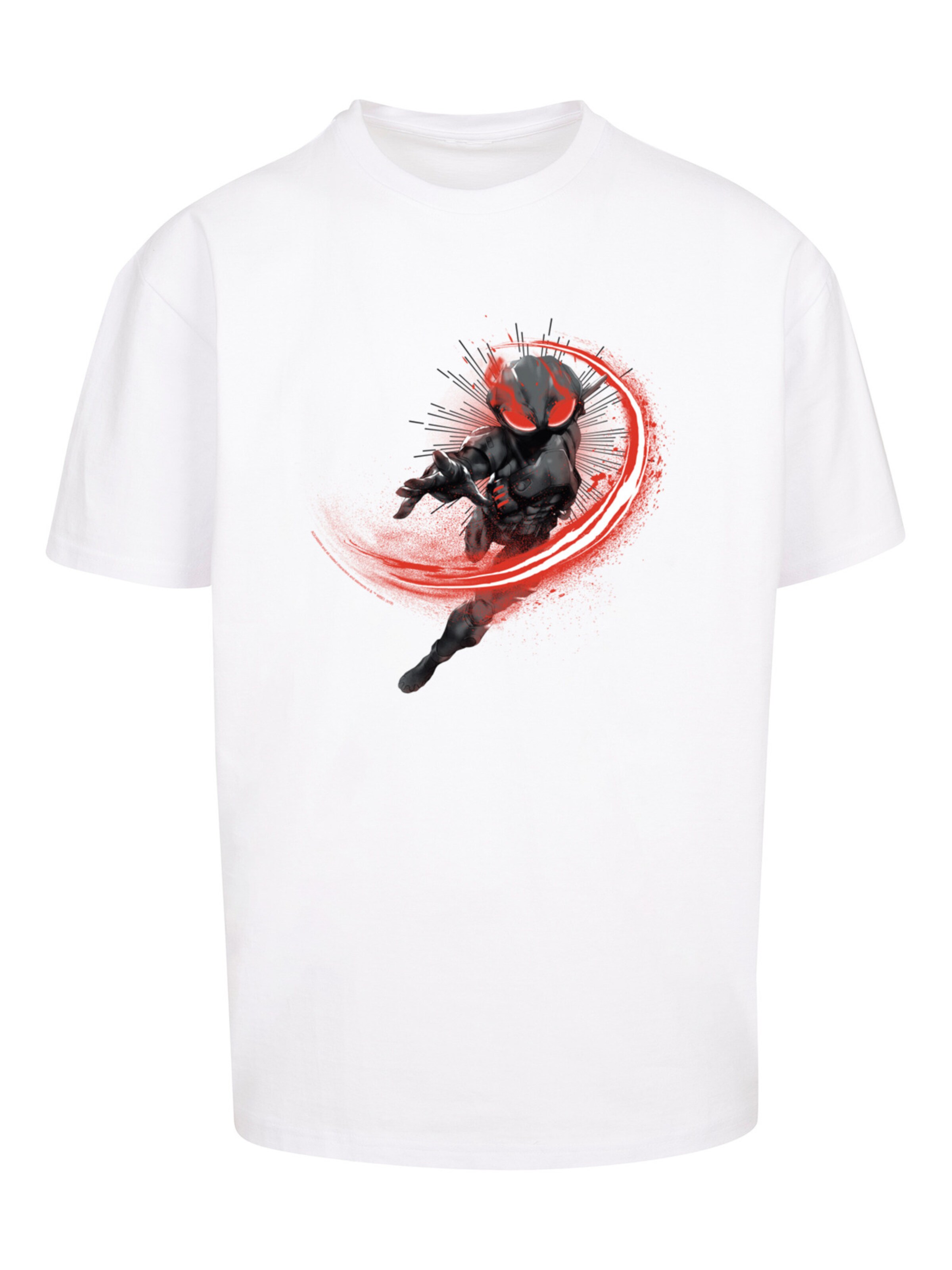 T-Shirt 'DC Comics Aquaman Black Manta Flash' F4NT4STIC en blanc : devant