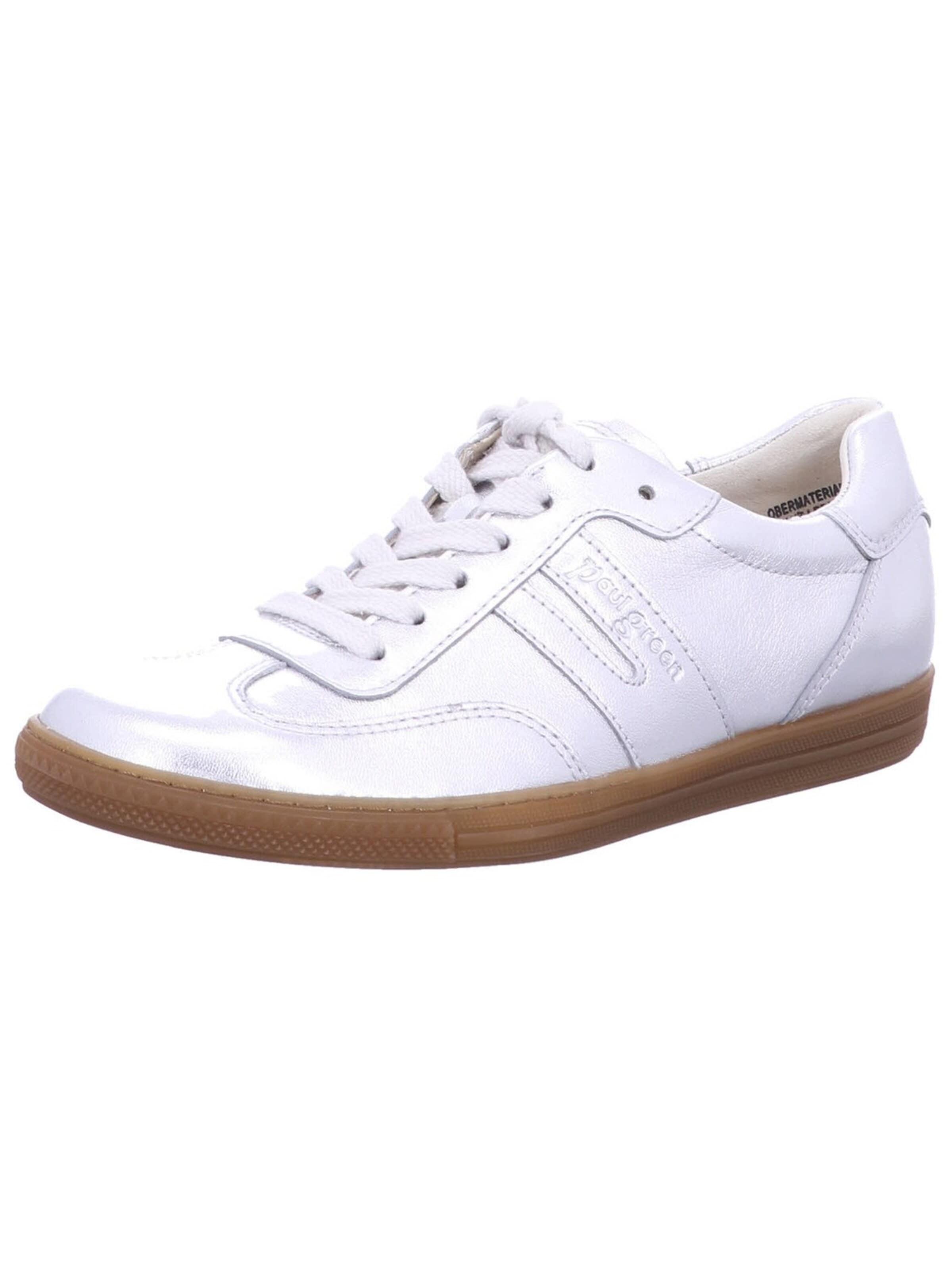 Paul Green - Calzado deportivo con cordones 'Sneaker Damen 5350-056 Echtleder in grau' en blanco: frente