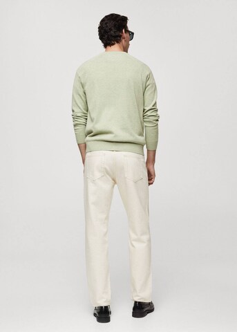 MANGO MAN Sweater 'Ten' in Green