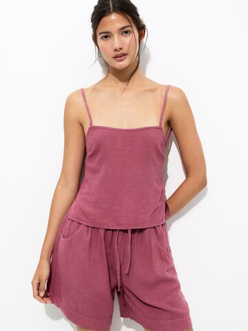 Pull&Bear Loose fit Trousers in Pink