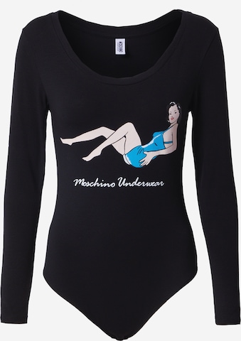Moschino Underwear Tričkové body – černá: přední strana
