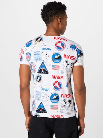 ALPHA INDUSTRIES T-Shirt 'NASA' in Weiß