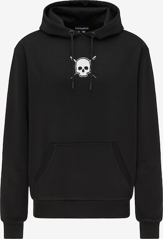 TUFFSKULL Sweatshirt in Zwart: voorkant