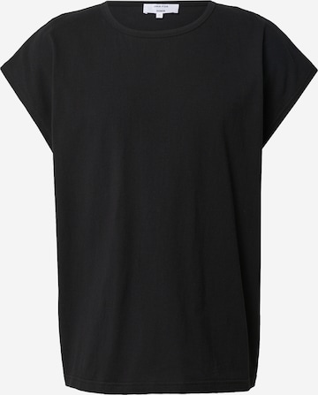 DAN FOX APPAREL Тениска 'Theo' в черно: отпред