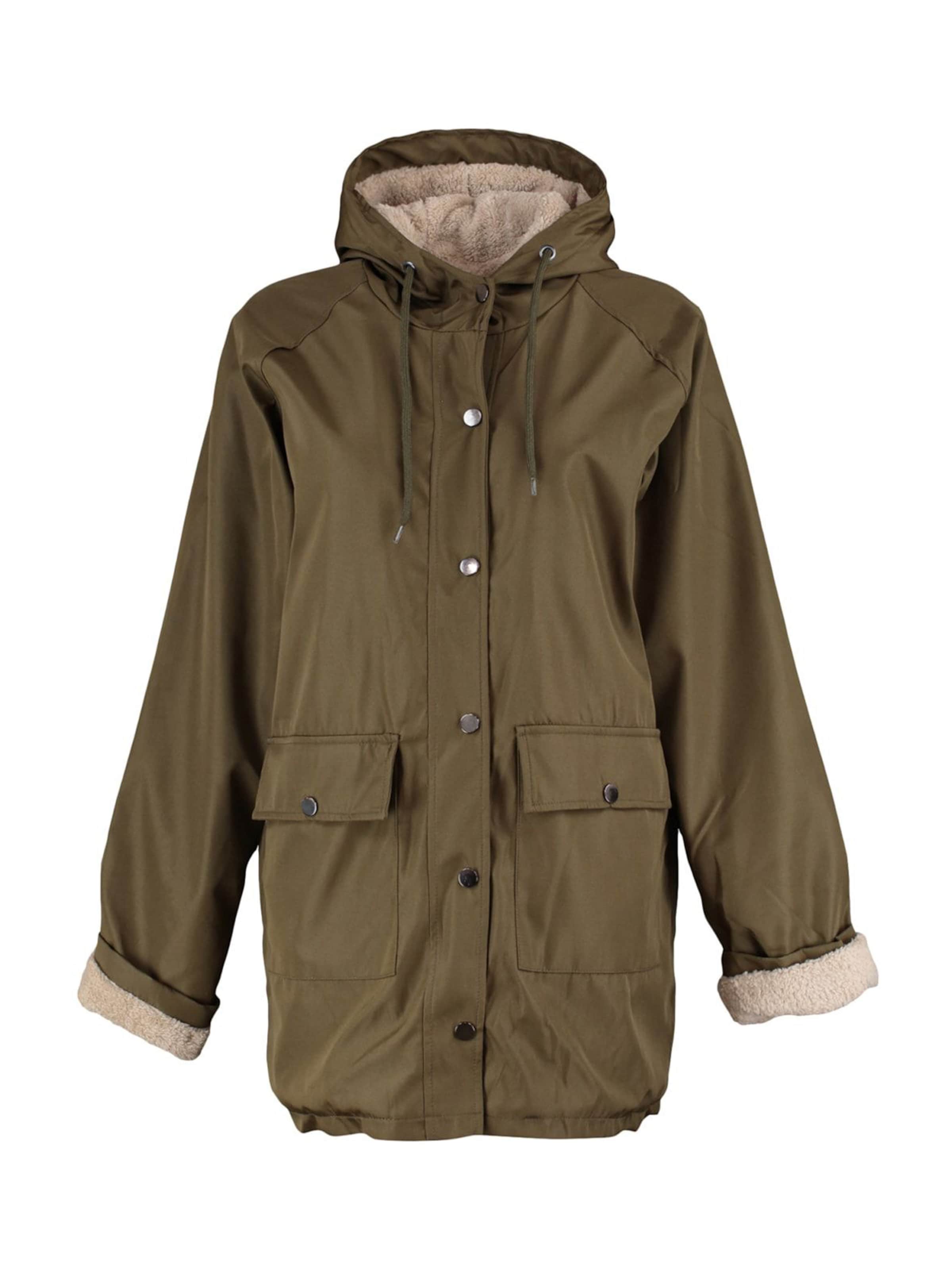 Trendyol Átmeneti parka - zöld: elől