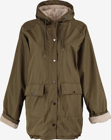 TrendyolLagana parka - zelena boja: prednji dio