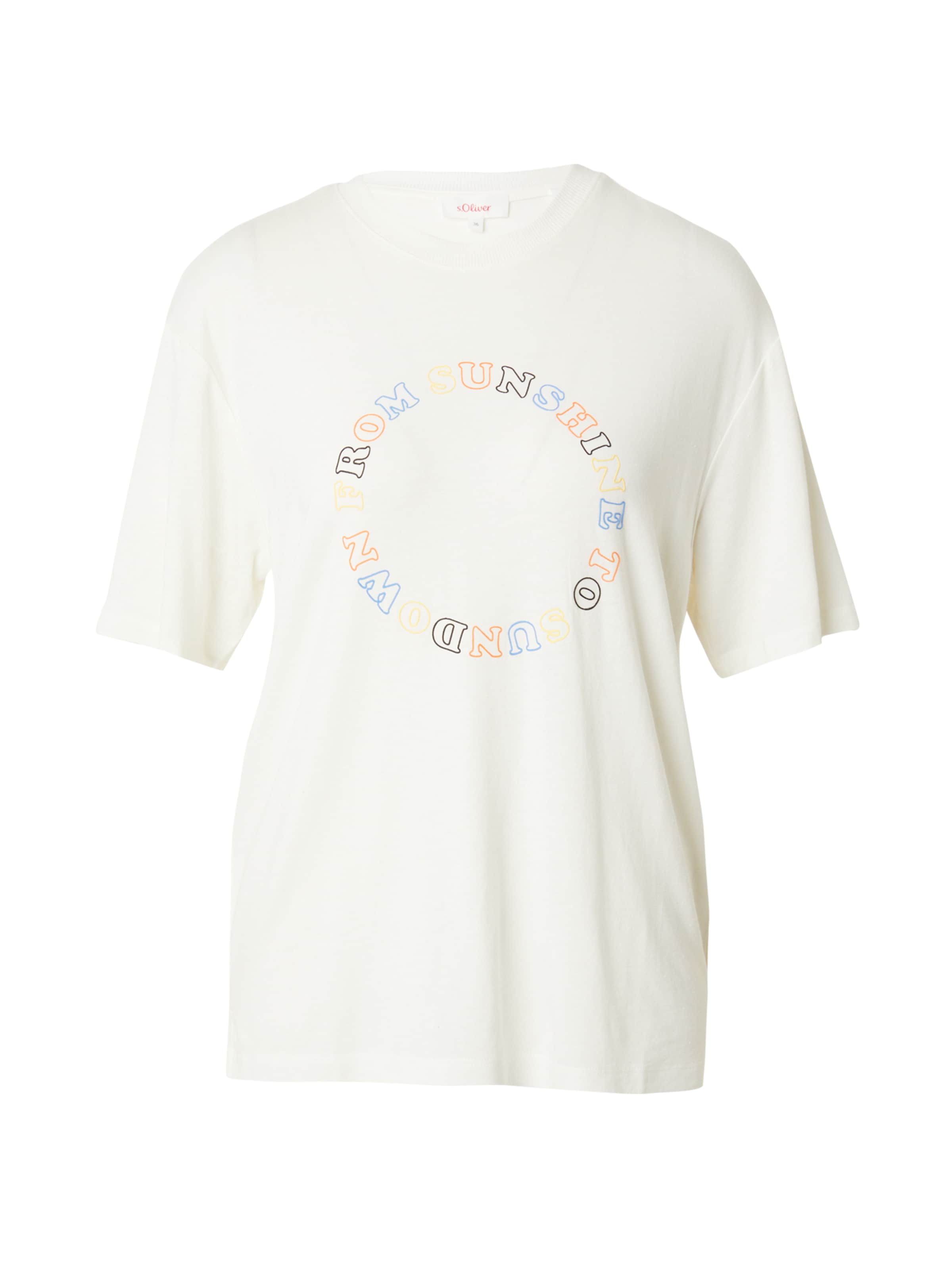 s.Oliver Koszulka w kolorze żółty / pomarańczowy / czarny / naturalna bielm, Podgląd produktu