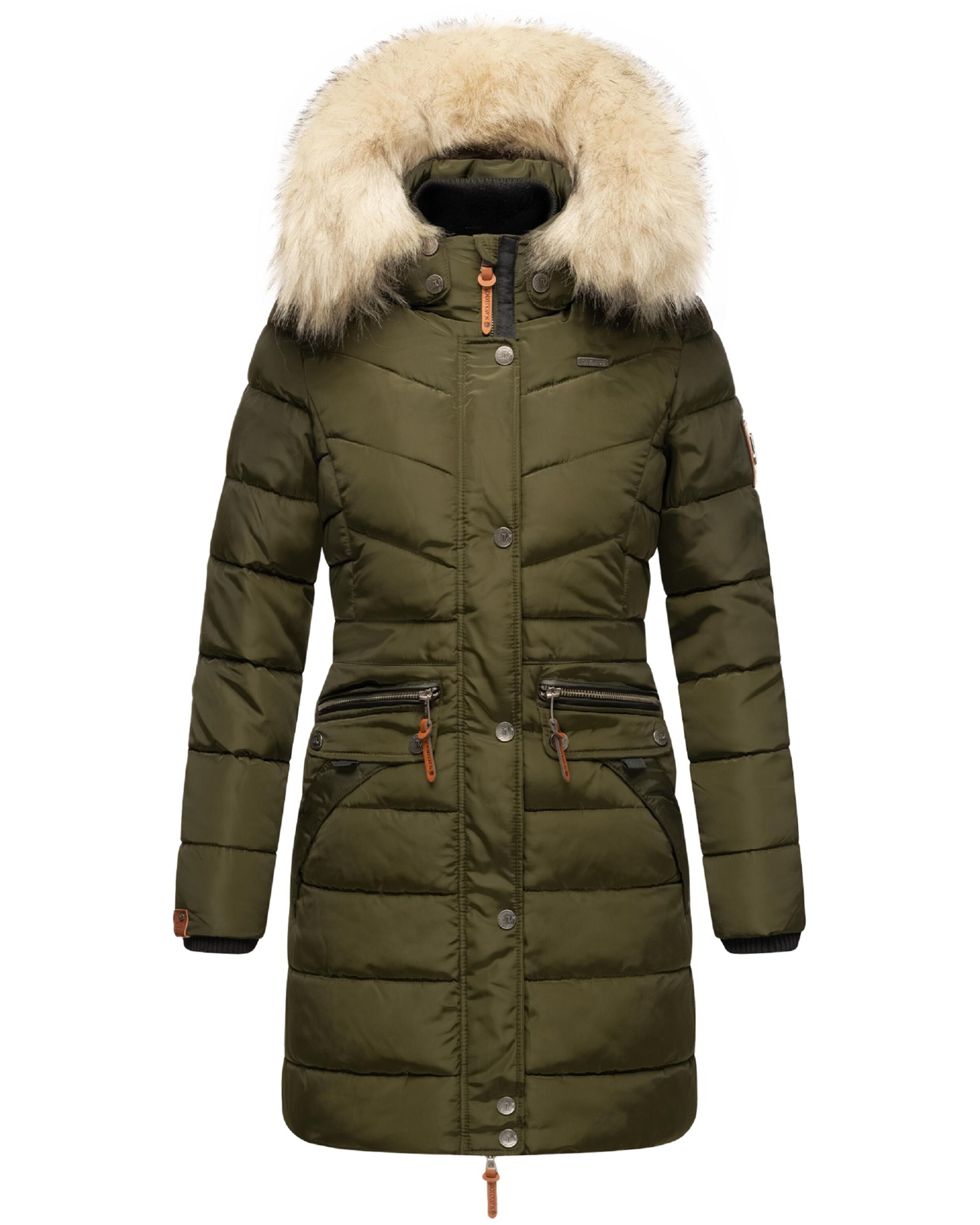 NAVAHOO Зимнее пальто 'Paula' в Зеленый