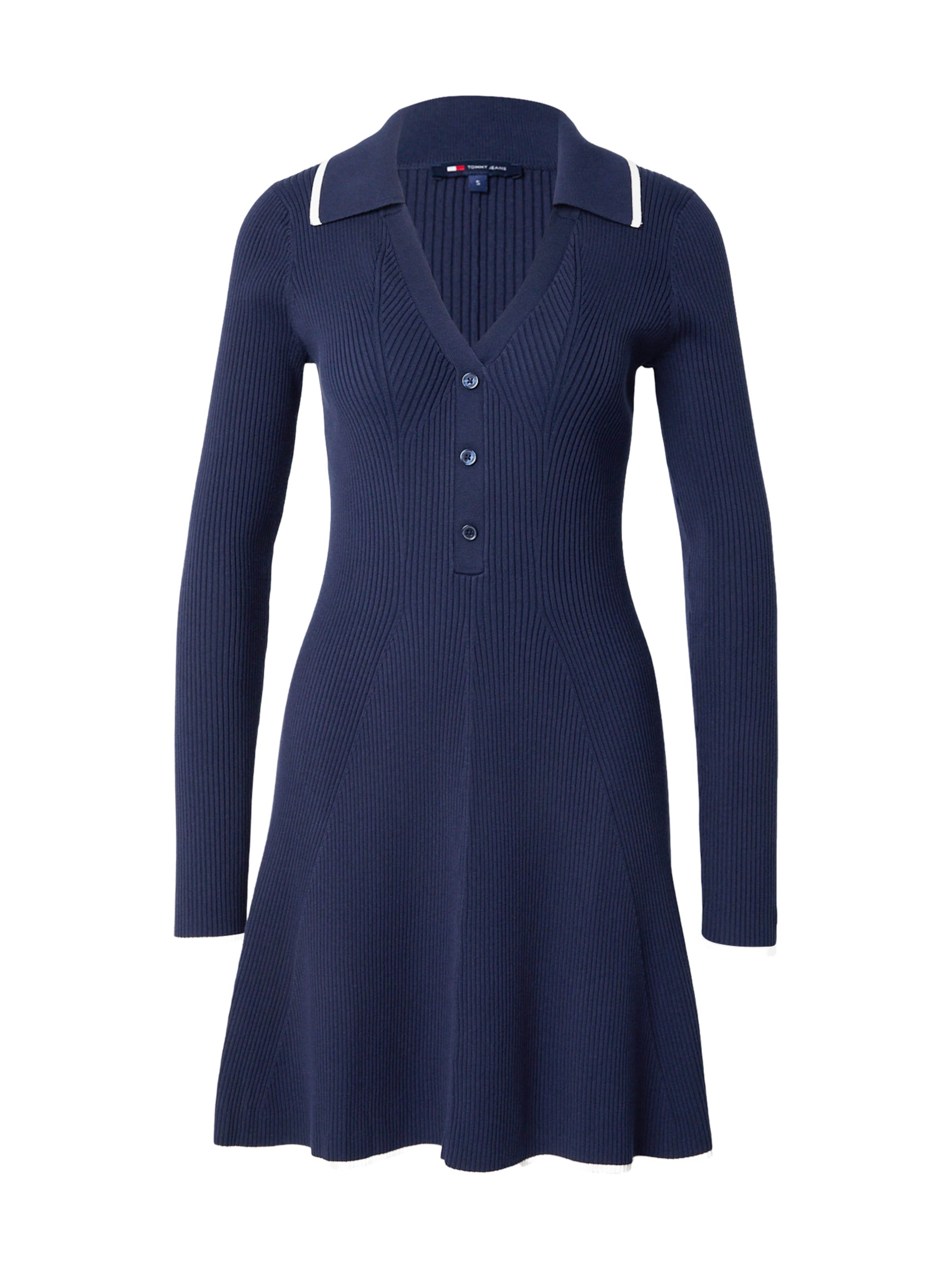 Robes en maille Tommy Jeans en bleu : devant