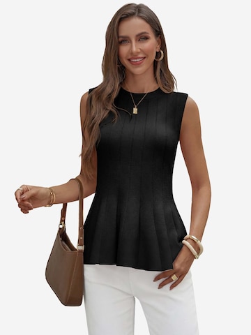 Imily Bela Gebreide top in Zwart: voorkant