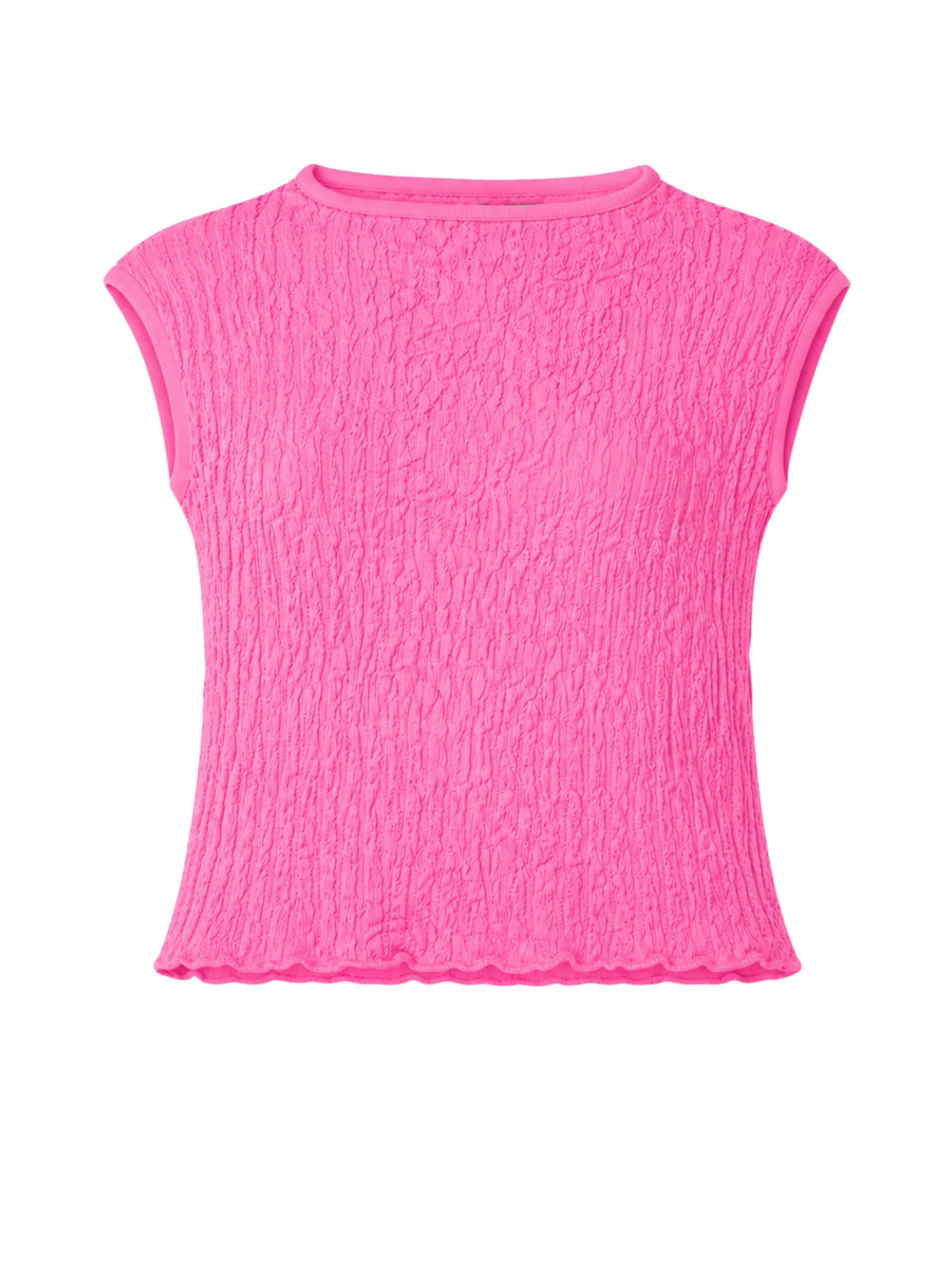 Süel knitwear Sticktop 'Wrinkled Texture'‌‌‌‌ in Pink: Vorderseite