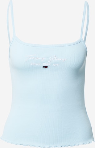 Top di Tommy Jeans in blu: frontale