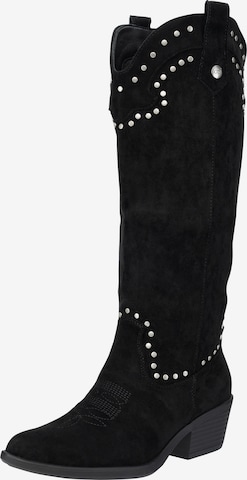 Salinyang Comwboystøvler i sort: forside