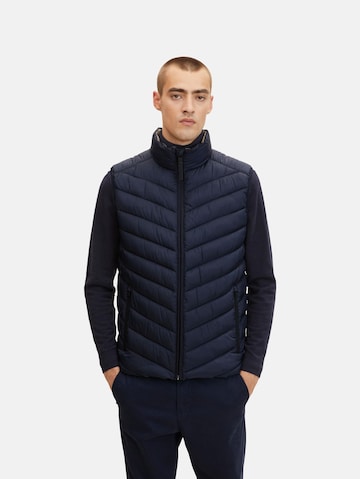 TOM TAILOR Vest in Blue: front