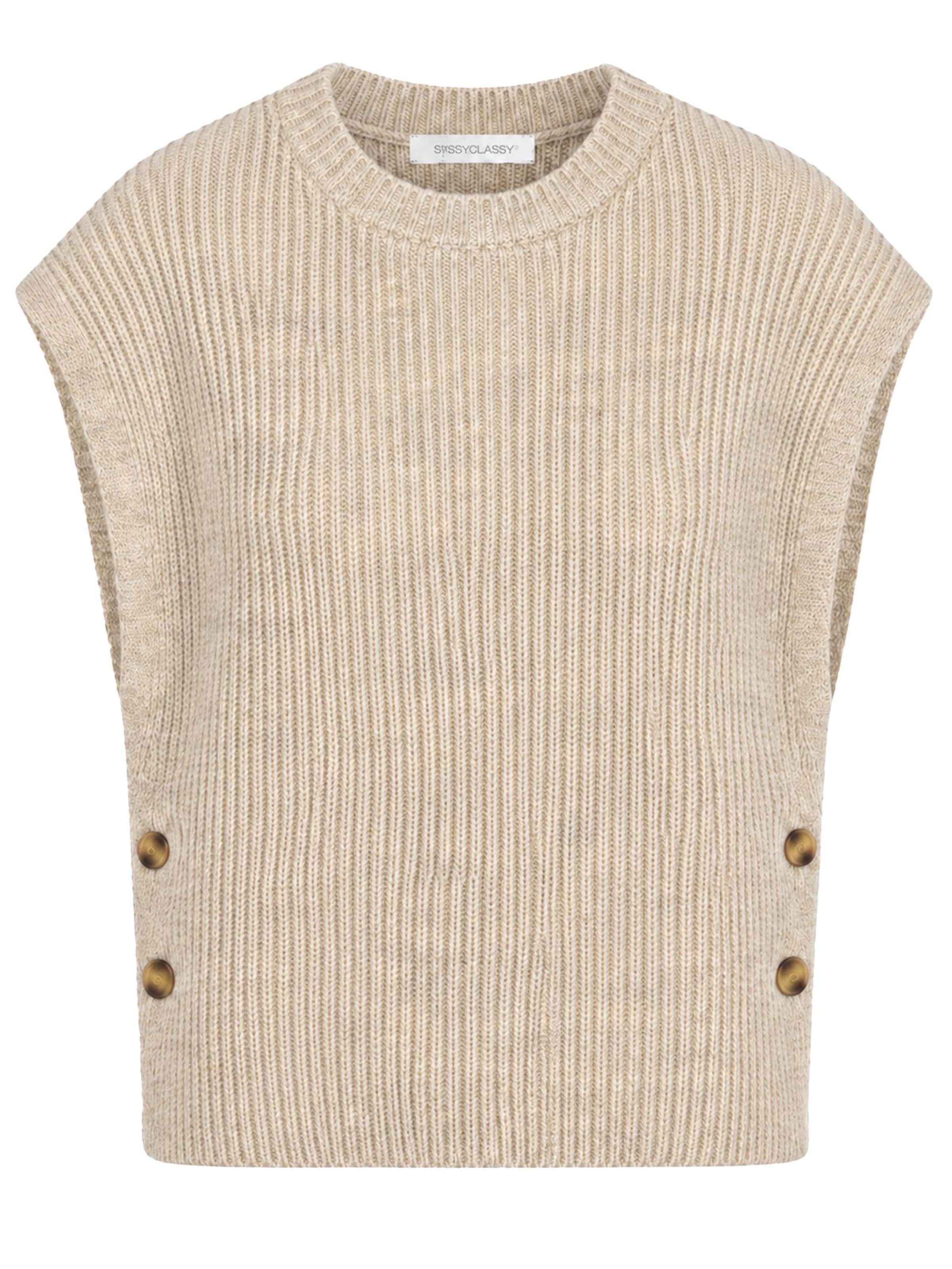 Gilet in maglia di SASSYCLASSY in grigio: frontale