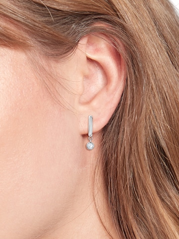 Boucles d'oreilles TOMMY HILFIGER en argent : devant