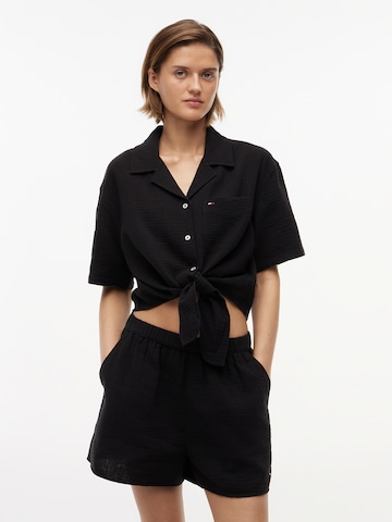 Tommy Jeans Bluse in Schwarz: Vorderseite